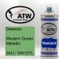 Preview: Daewoo, Modern Green Metallic, 34U / WA157L: 400ml Sprühdose, von ATW Autoteile West.